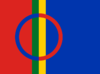Samerna firar sin "nationaldag" idag: Sápmis flagga.