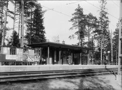 Olovslund spårvagnshållplats 1931.