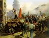 Målning av en scen från februarirevolutionen 1848.