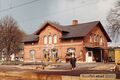 Fristad station - 1969 - Foto: Okänt - Sveriges Järnvägsmuseum